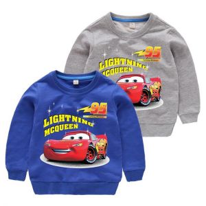 Disney Cars Sweatshirt Cotton Boy Sweatshirt Child Lightning McQueen Sweatshirt