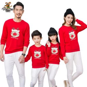 Family Clothing 2020 Christmas Deer Kid shirts Mommy and Me Clothes Mother Daughter Father Baby Rompers Family Matching Outfits