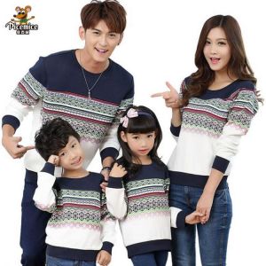 Millionerheart אופנת ילדים Family Matching Clothes 2020 Autumn Family Clothing Long Sleeve Cotton Family Look Mother Daughter Father Baby Girl Boy Clothes